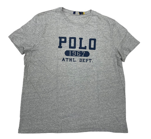 Ralph Lauren Polo Bear Tennis T Shirt Gray XXL Vintage Brand New