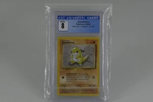 1999 Pokemon Unlimited Base Set Sandshrew 62/102 CGC 8.5 NM/Mint+ - Picture 1 of 3