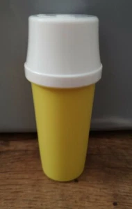 Vintage Tupperware 1329 Mustard Pump Bottle Dispenser Camping - Picture 1 of 6