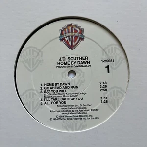 J.D. Souther - Home By Dawn 12" Vinyl LP Record NM - Warner Bros 1-25081 1984 - Imagen 1 de 6