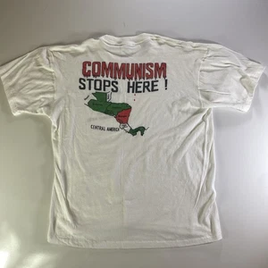 honduras beach club shirt Kommunismus Stops Here Mr Cotton 70er 80er Einzelnaht - Bild 1 von 7