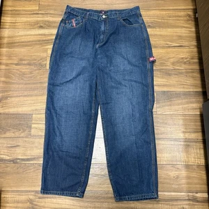 Vintage US Polo Assn Jeans Men's 36x32 Blue Carpenter Baggy Y2K Embroidered - Picture 1 of 9