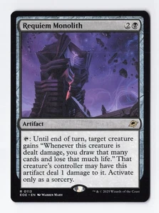 Tarjeta Magic The Gathering Requiem Monolith regular rara 113 Edge of Eternities casi nueva - Imagen 1 de 3
