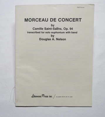 Morceau de Concert by Camille Saint-Saëns - Full Score - 1979 - Shawnee Press - Image 1 of 4
