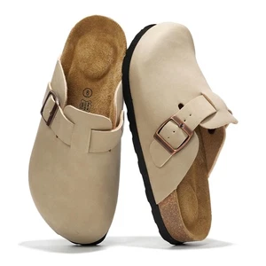 Zoccoli plantare in vera pelle per donna - Pantofole supporto arco plantare in memory foam per... - Foto 1 di 7