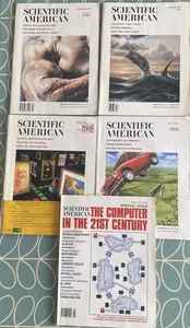 Scientific American magazine bundle 5 issues 1995 incl special computer iss - Picture 1 of 11