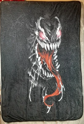 Marvel Venom Lightweight Fleece Throw Blanket 45"x60" Supersoft 100% Polyester  - Image 1 of 3