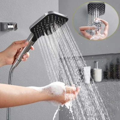 Gross Duschkopf Wassersparend 3 Strahlarten Hochdruck Duschbrause Shower Head - Bild 1 von 4