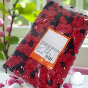 Schwarze und Himbeere Beeren Großhandel Pick n Mix RETRO SÜSSIGKEITEN Hochzeit Süßigkeiten - Bild 1 von 8