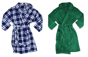 Nautica Plush Fleece Belted w/Pockets Men's Bathrobe OSFM NWT Pick Color/Pattern - Picture 1 of 9