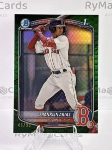 /99 Franklin Arias 2025 Bowman #BCP-67 base cromada primer refractor verde reptiliano - Imagen 1 de 2