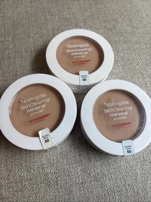 Neutrogena Skin Clearing Mineral Powder Bundle of 3 *Natural Beige 60* - Image 1 of 2