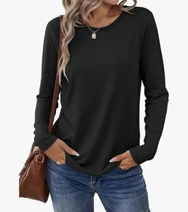 ANRABESS Camicie Maniche Lunghe Donna Girocollo Casual Taglia M - Foto 1 di 4
