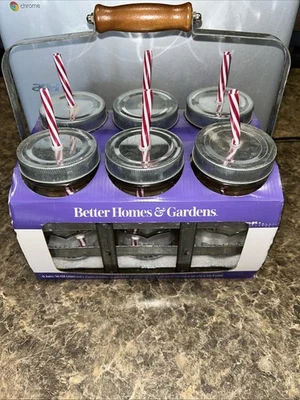 Better Homes & Gardens 7 шт. каменная банка контейнер с соломинками новый в коробке - Изображение 1 из 4