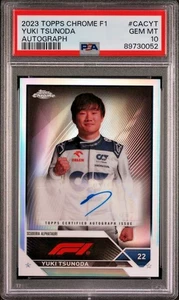 2023 Topps Chrome Formula 1 Yuki Tsunoda Autograph - Picture 1 of 3