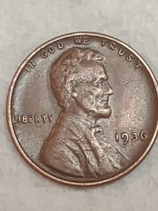 1936 Beard Error Satin Proof Ungraded Lincoln Wheat Penny DC DDO DDR  L On Rim - Picture 1 of 24