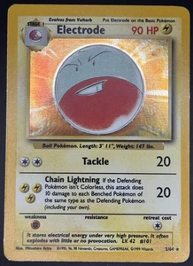 Pokemon TCG Electrode Jungle Holo No Symbol WOTC 2/64 MP - Picture 1 of 2
