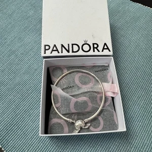 Pandora Silver heart with wings Bracelet - Picture 1 of 3