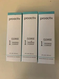 3x- Proactiv Cleanse detergente rinnovatore passo 1 perossido di benzoile 4 once SCAD 11/25 - Foto 1 di 3