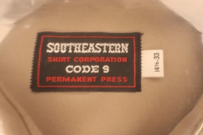 Southeastern Uniform Mens Shirt Fire Code 9 Style 9105 TAN LS - Choose Size - Image 1 of 4
