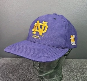 Vintage Notre Dame Sports Specialties Plain Logo SnapBack Mütze Wollmischung - Bild 1 von 12