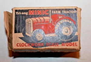 VINTAGE 1930s MINIC BOX ONLY - FARM TRACTOR - SUPER HARD TO FIND BOX - Bild 1 von 2