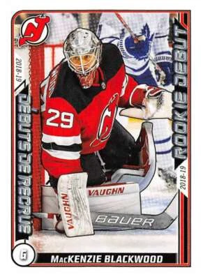 2019-20 Topps NHL Stickers #533 MacKenzie Blackwood New Jersey Devils Rookie - Image 1 of 2