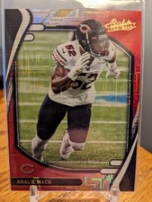 2021 Panini Absolute Football Khalil Mack Red Squares /499 Parallel #21 Bears
