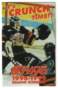 RARE 1998-99 St. Louis Sting NAHL Hockey Schedule !!! Gundaker Realtors - Picture 1 of 1
