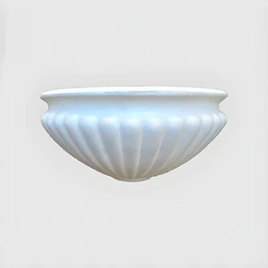 Vaso Gerla a muro in resina Bianco Per Piante E Fiori 26x14x14 cm - Foto 1 di 2