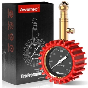 Tire Pressure Gauge 0-60 PSI - Heavy Duty Tire Gauge High Accurate with Large 2 - Picture 1 of 6