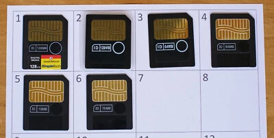 1x Smart Media Card Memory Card Various Sizes N - Image 1 of 4