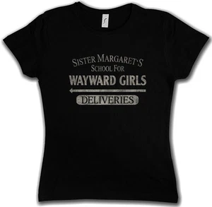 SISTER MARGATE'S SCHOOL FOR WAYWARD GIRLS DAMEN T-SHIRT Deliveries Deadpool - Picture 1 of 2