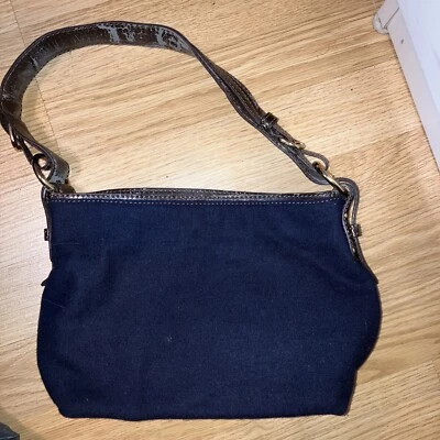 Cartera para mujer Croft & Barrow azul y marrón Foto 1 de 4