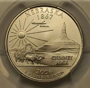 2006 P Nebraska State Quarter PCGS SP69 Satin Finish - Picture 1 of 4