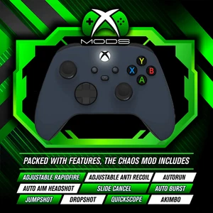 XBOX ONE SERIES RAPID FIRE CONTROLLER - CHAOS ANTI RECOIL MOD - Soft Slate Grey - Picture 1 of 8