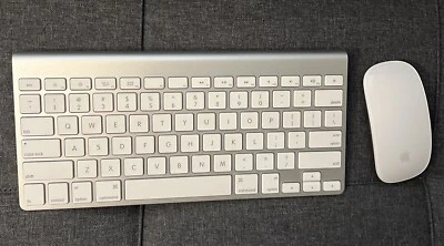 Apple Wireless Keyboard and  Mouse Combo (A1314) (A1296) Battery Powered - Image 1 of 2