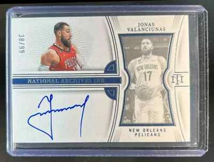 2023-24 National Treasures Jonas Valanciunas 2022 Archives Ink Auto #38/99 - Picture 1 of 2