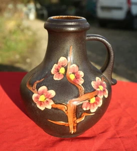 tres grand vase pichet KERAMIK SCHEURICH GERMANY céramique décorée - Imagen 1 de 5