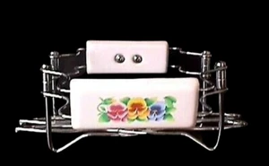 SUMMER BLUSH TRIVET EXPANDABLE METAL CORELLE CORNING - Picture 1 of 3