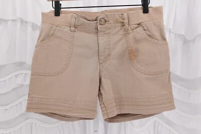 Lee Riders Women's Midrise Short Elastic Waist Khaki 4-Pocket Shorts Size 8M - Image 1 of 4