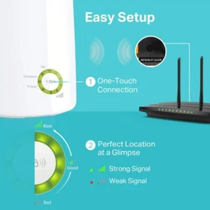 TP LINK WiFi Range Extender Internet Signal Booster Wireless Repeater Universal - Picture 1 of 7