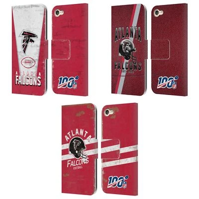 OFFICIAL NFL ATLANTA FALCONS LOGO ART LEATHER BOOK CASE FOR APPLE iPOD TOUCH MP3 - Image 1 of 4