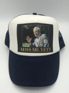 "Miss Me Yet?" George W. Bush Cap Hat Nissin Snap Back Mesh - Picture 1 of 9