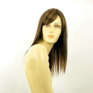 Parrucca donna semi lunga cioccolato mechato rame : vera 627c - Picture 1 of 8