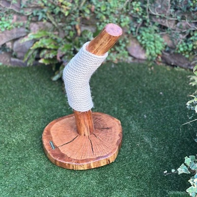 Sturdy Oak Cat Scratcher - Handmade, Natural & UK Made - Image 1 of 4