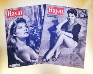 Hayat (Life) Magazine Turkish Issues #88 June 13th 1958 & #89 June 20th 1958 - Bild 1 von 12