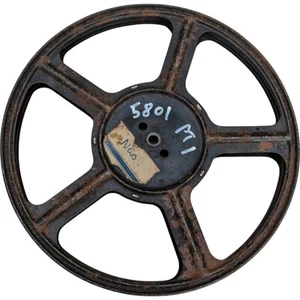 1 bobine de prise bobine de projecteur film cinéma PATHESCOPE MÉTAL DIAMÈTRE 17 CM - Photo 1/2