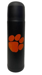Clemson Tigers Thermos 25 Oz Tall Black Football Team Logo - Picture 1 of 8