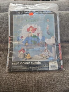 DISNEY'S THE LITTLE MERMAID VNTG SHOWER CURTAIN 72"x72" NEW IN ORIGINAL PACKAGE - Picture 1 of 9